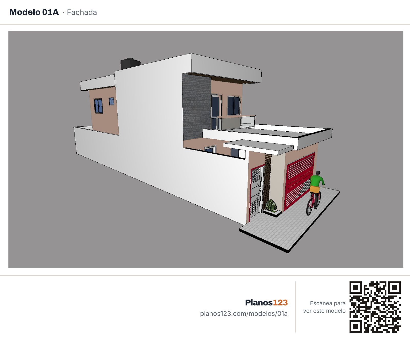 Modelo 01 · fachada