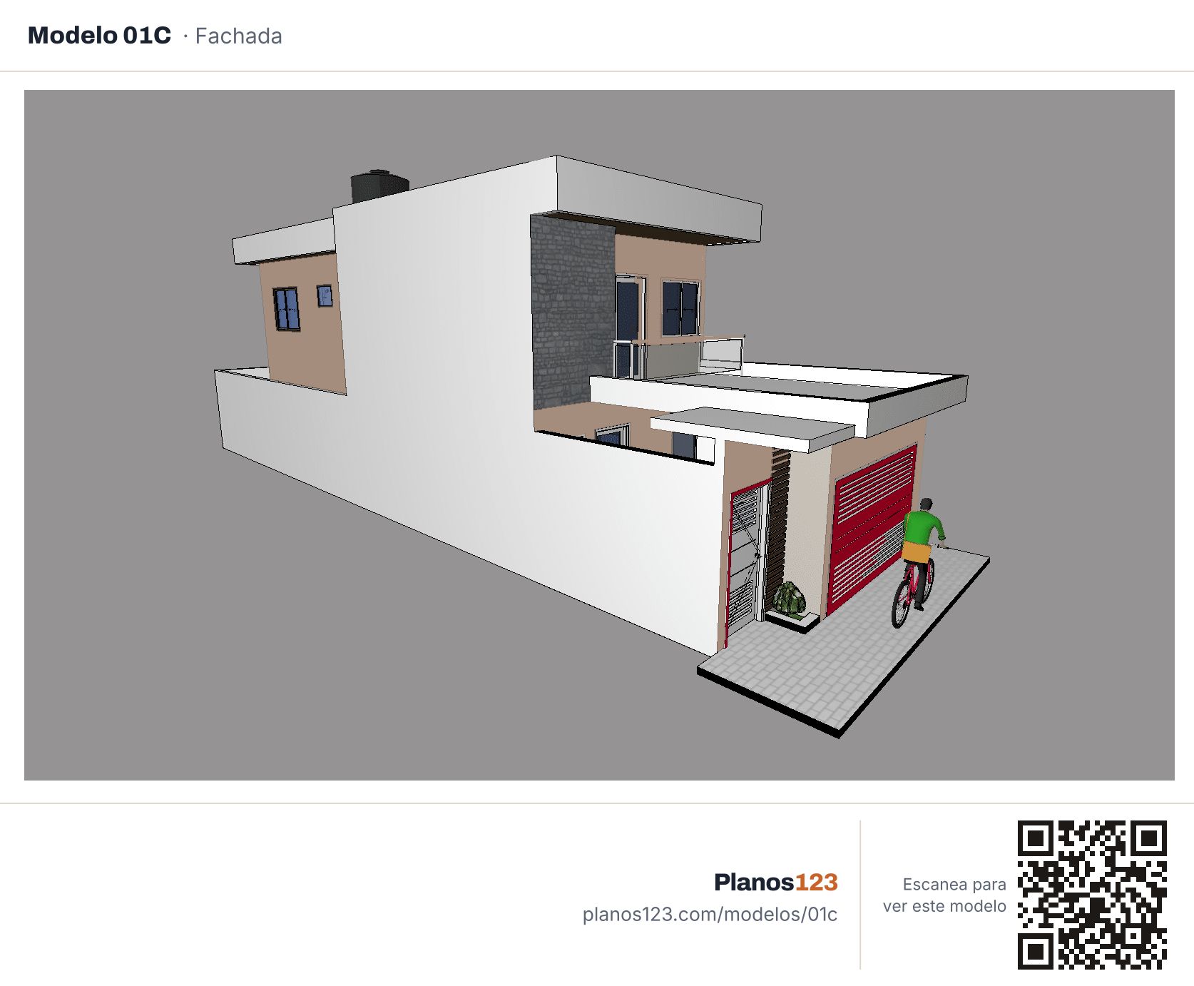 Modelo 01 · fachada